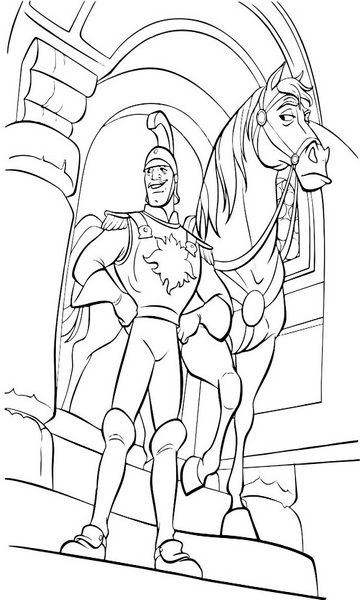 kolorowanka Zaplątani do wydruku malowanka coloring page Tangled Roszpunka Disney z bajki dla dzieci nr 53